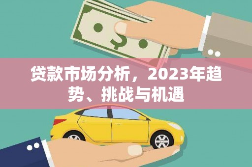 浔阳贷款市场分析，2023年趋势、挑战与机遇