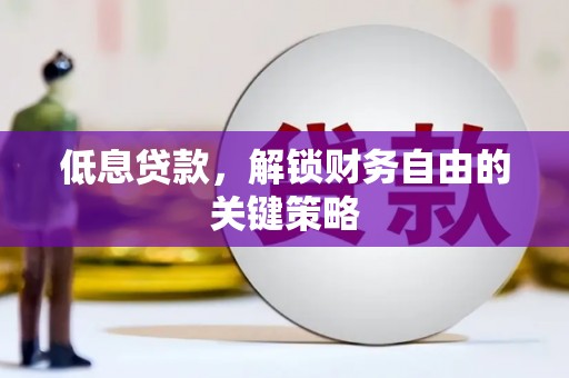 浔阳低息贷款，解锁财务自由的关键策略