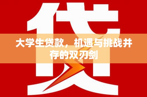 浔阳大学生贷款，机遇与挑战并存的双刃剑