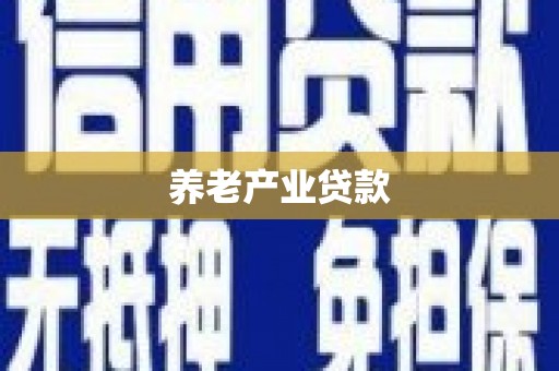 浔阳养老产业贷款