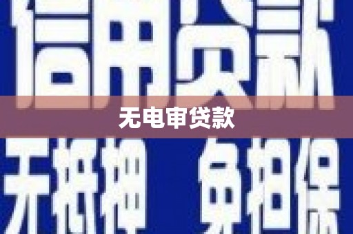 浔阳无电审贷款
