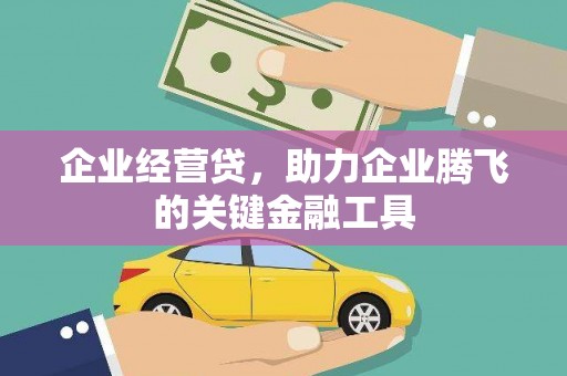 浔阳企业经营贷，助力企业腾飞的关键金融工具