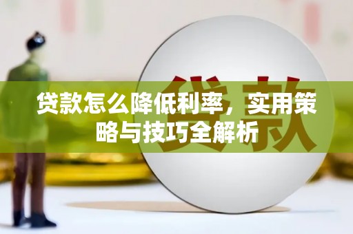浔阳贷款怎么降低利率，实用策略与技巧全解析