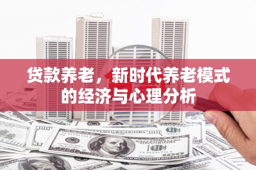 浔阳贷款养老，新时代养老模式的经济与心理分析