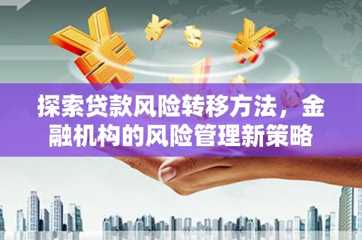 浔阳探索贷款风险转移方法，金融机构的风险管理新策略