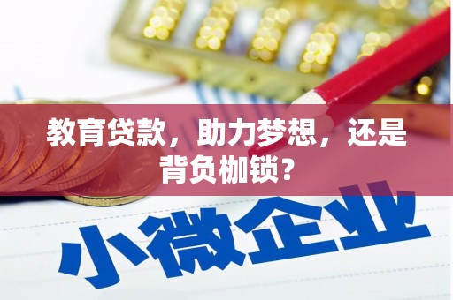 浔阳教育贷款，助力梦想，还是背负枷锁？