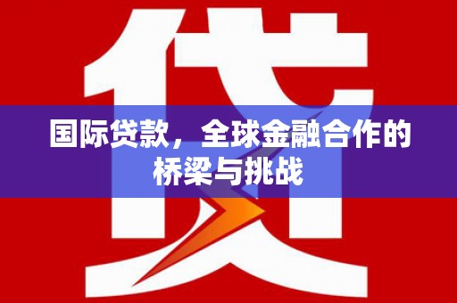 浔阳国际贷款，全球金融合作的桥梁与挑战
