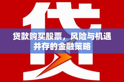浔阳贷款购买股票，风险与机遇并存的金融策略