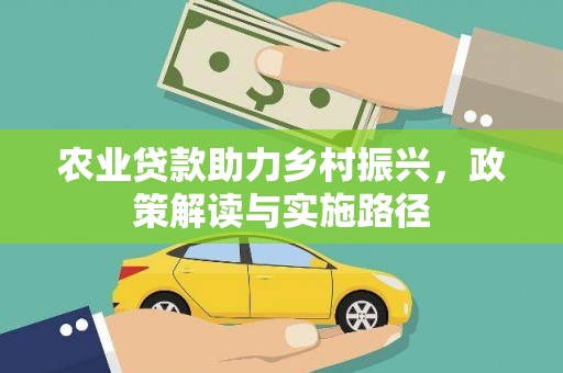 浔阳农业贷款助力乡村振兴，政策解读与实施路径