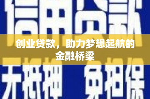 浔阳创业贷款，助力梦想起航的金融桥梁