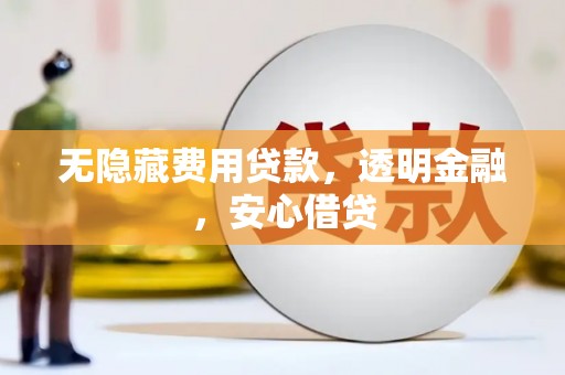 浔阳无隐藏费用贷款，透明金融，安心借贷