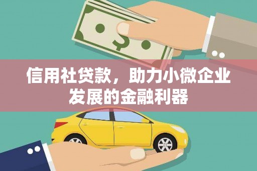 浔阳信用社贷款，助力小微企业发展的金融利器