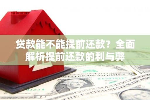 浔阳贷款能不能提前还款？全面解析提前还款的利与弊