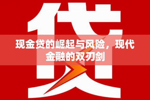 浔阳现金贷的崛起与风险，现代金融的双刃剑