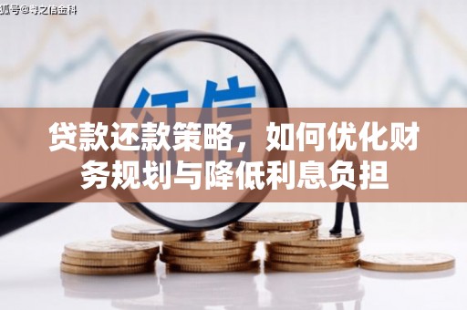 浔阳贷款还款策略，如何优化财务规划与降低利息负担