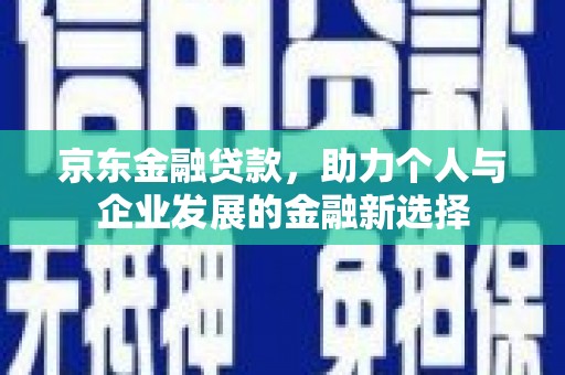 浔阳京东金融贷款，助力个人与企业发展的金融新选择