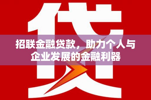 浔阳招联金融贷款，助力个人与企业发展的金融利器