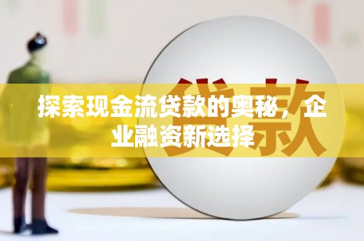 浔阳探索现金流贷款的奥秘，企业融资新选择