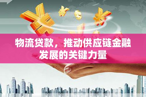 浔阳物流贷款，推动供应链金融发展的关键力量