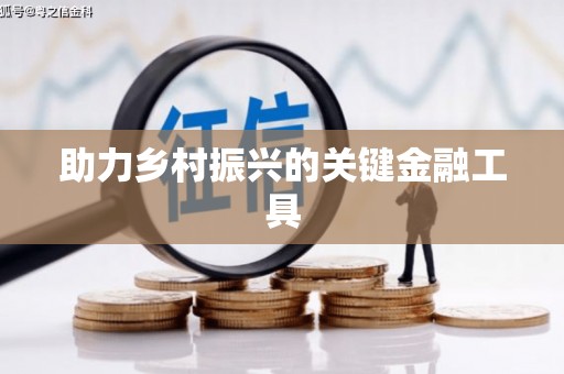浔阳助力乡村振兴的关键金融工具