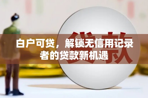 浔阳白户可贷，解锁无信用记录者的贷款新机遇