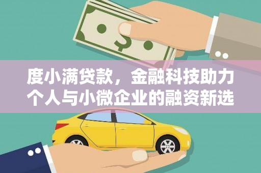 浔阳度小满贷款，金融科技助力个人与小微企业的融资新选择