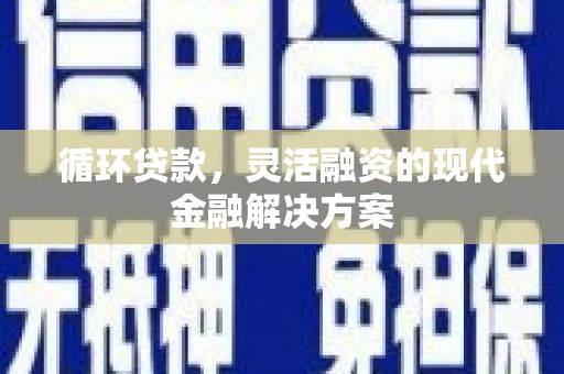 浔阳循环贷款，灵活融资的现代金融解决方案