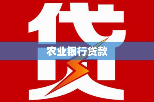 浔阳农业银行贷款