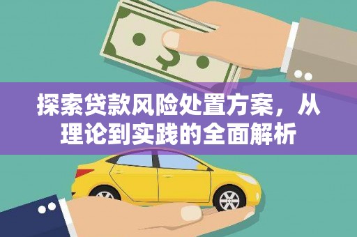 浔阳探索贷款风险处置方案，从理论到实践的全面解析