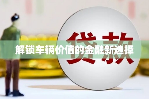 浔阳解锁车辆价值的金融新选择